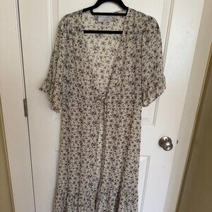 Hayden Women's Boho Inspired Floral Open Duster